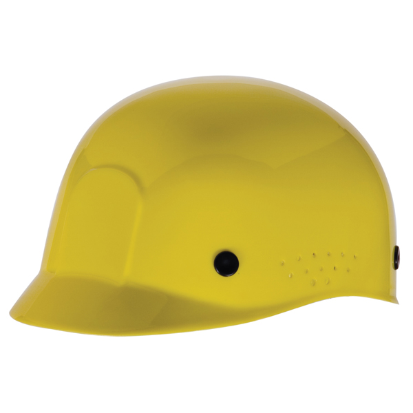 Bump Cap, Yellow, w/Plastic Suspension